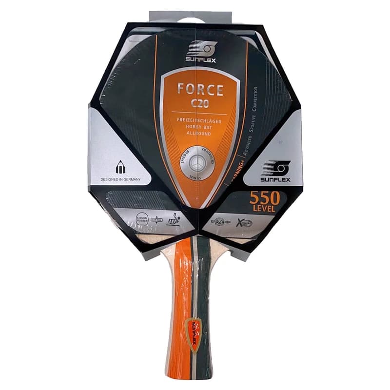 راکت تنیس روی میز سانفلکس مدل Force C20 Level 550 — تصویر ۳