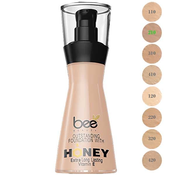 کرم پودر بی بیوتی شماره 210 bee beauty honey foundation number 210