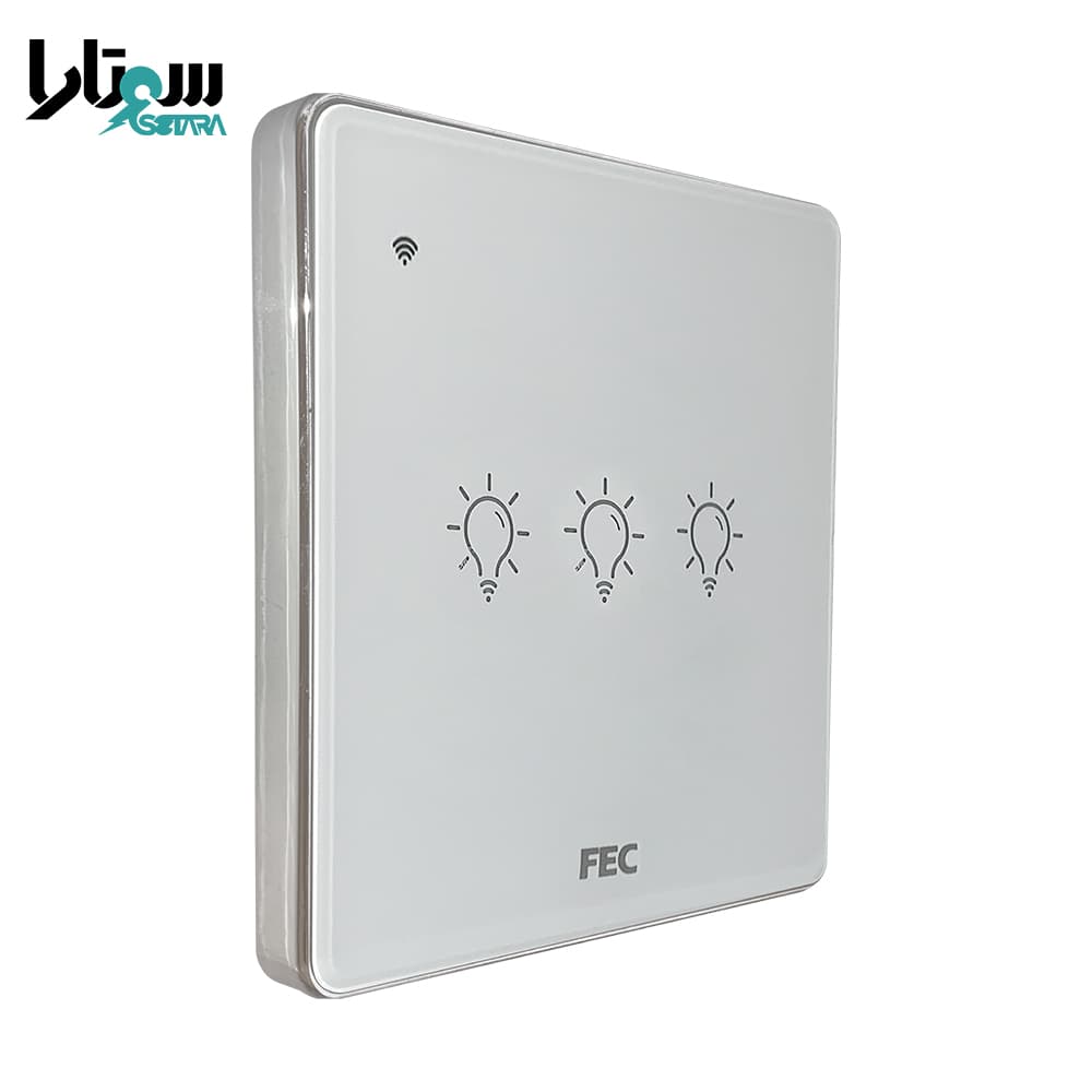 کلید وای فای لمسی سفید FEC-SW-03 — تصویر ۵