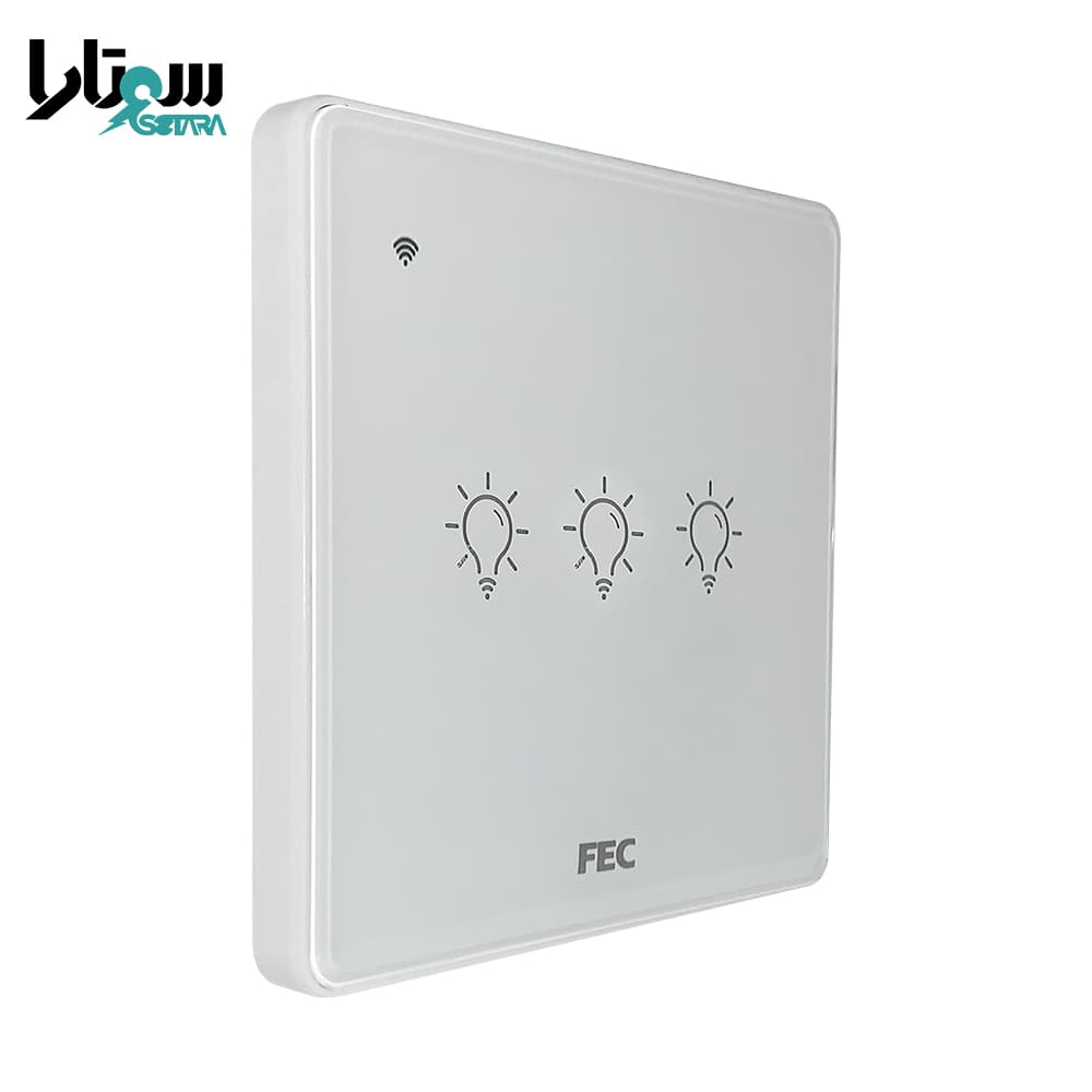 کلید وای فای لمسی سفید FEC-SW-03 — تصویر ۶