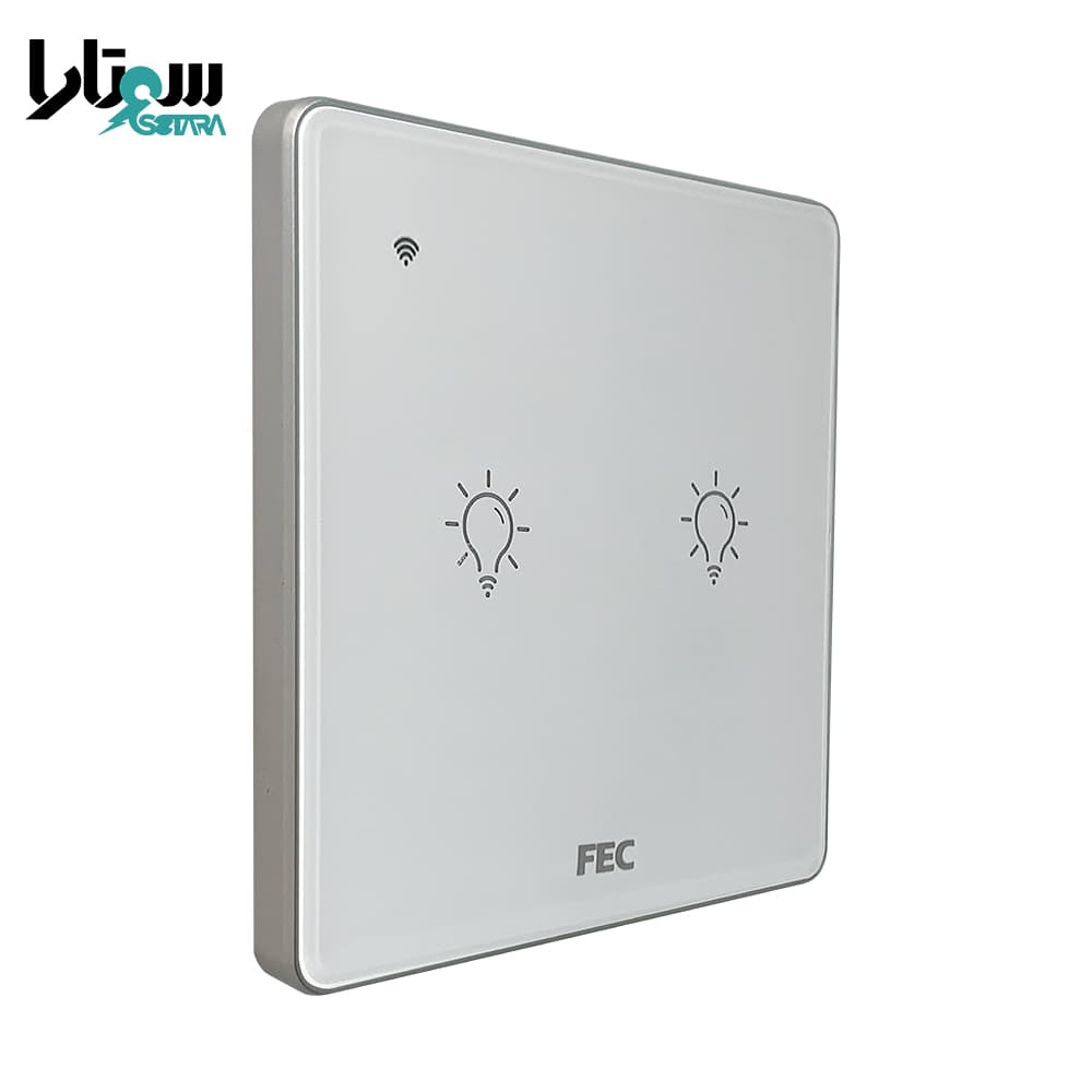 کلید وای فای لمسی سفید FEC-SW-02 — تصویر ۳