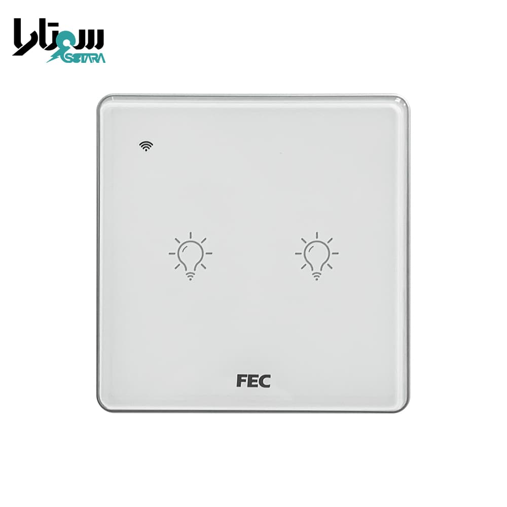 کلید وای فای لمسی سفید FEC-SW-02