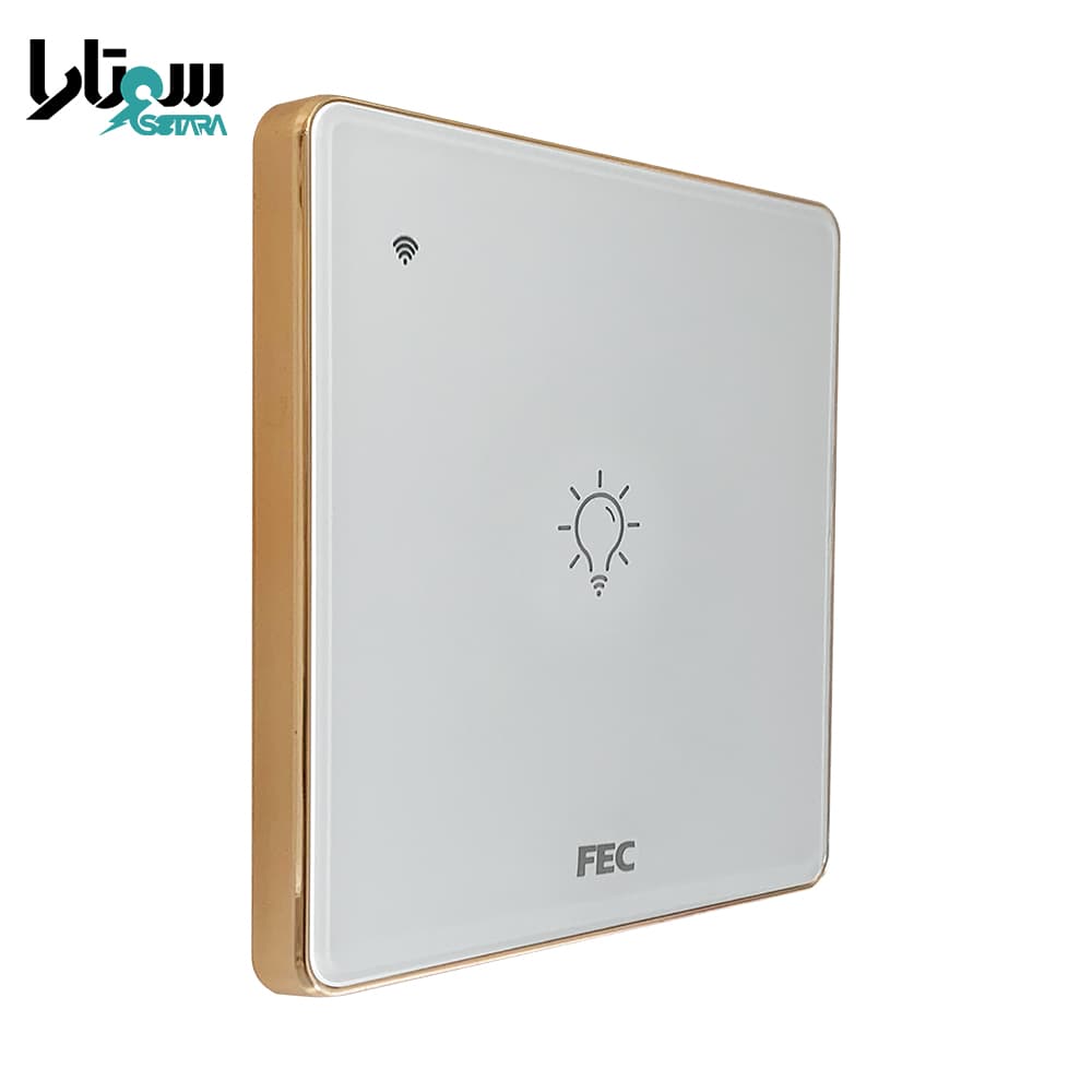 کلید لمسی تک پل سفید FEC-SW-01 — تصویر ۴