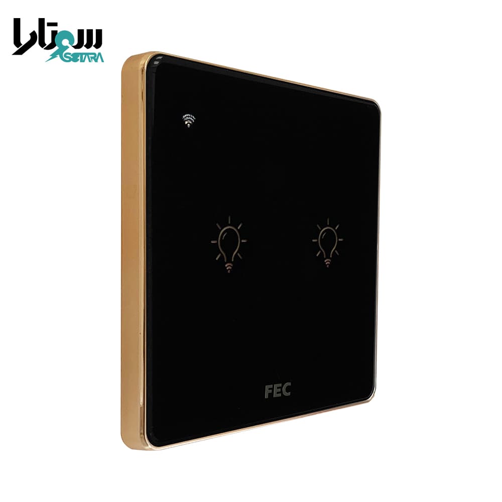 کلید وای فای لمسی مشکی FEC-SW-02 — تصویر ۵
