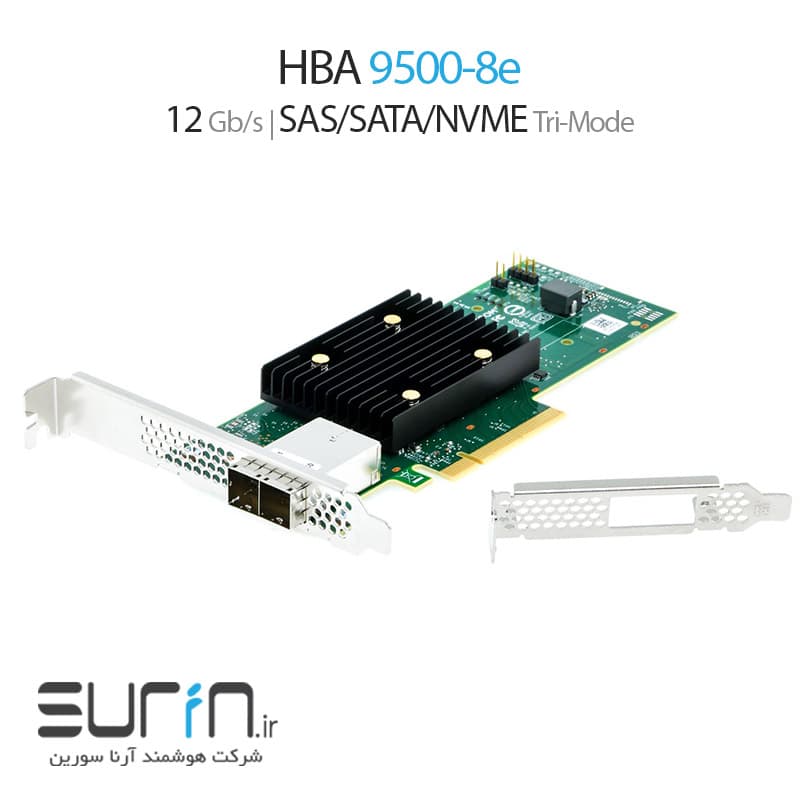 Broadcom 9500-8E 12Gb/s SAS/SATA/NVMe Tri-Mode PCIe HBA