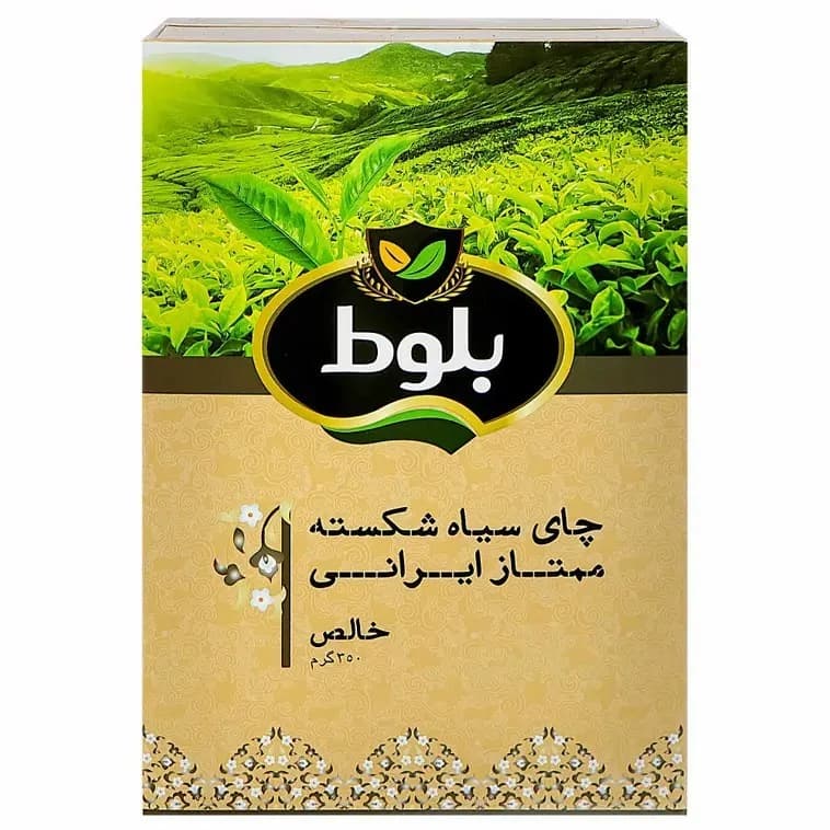 چاي سیاه شکسته ممتاز ايراني ساده 350 گرمي بلوط