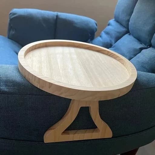سینی مبلی پایه تاشو چوبی تخته سرو مبلی — تصویر ۸