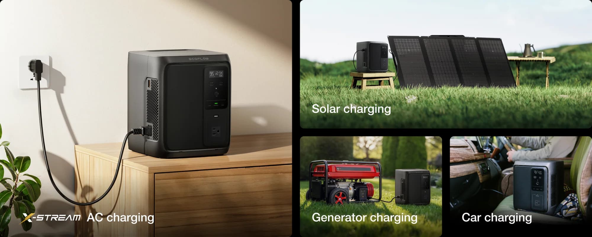 پاور استیشن 500 وات اکوفلو EcoFlow DELTA 3 1000 Air | برق اضطراری بی‌صدا، UPS هوشمند و ژنراتور خورشیدی قابل حمل — تصویر ۶