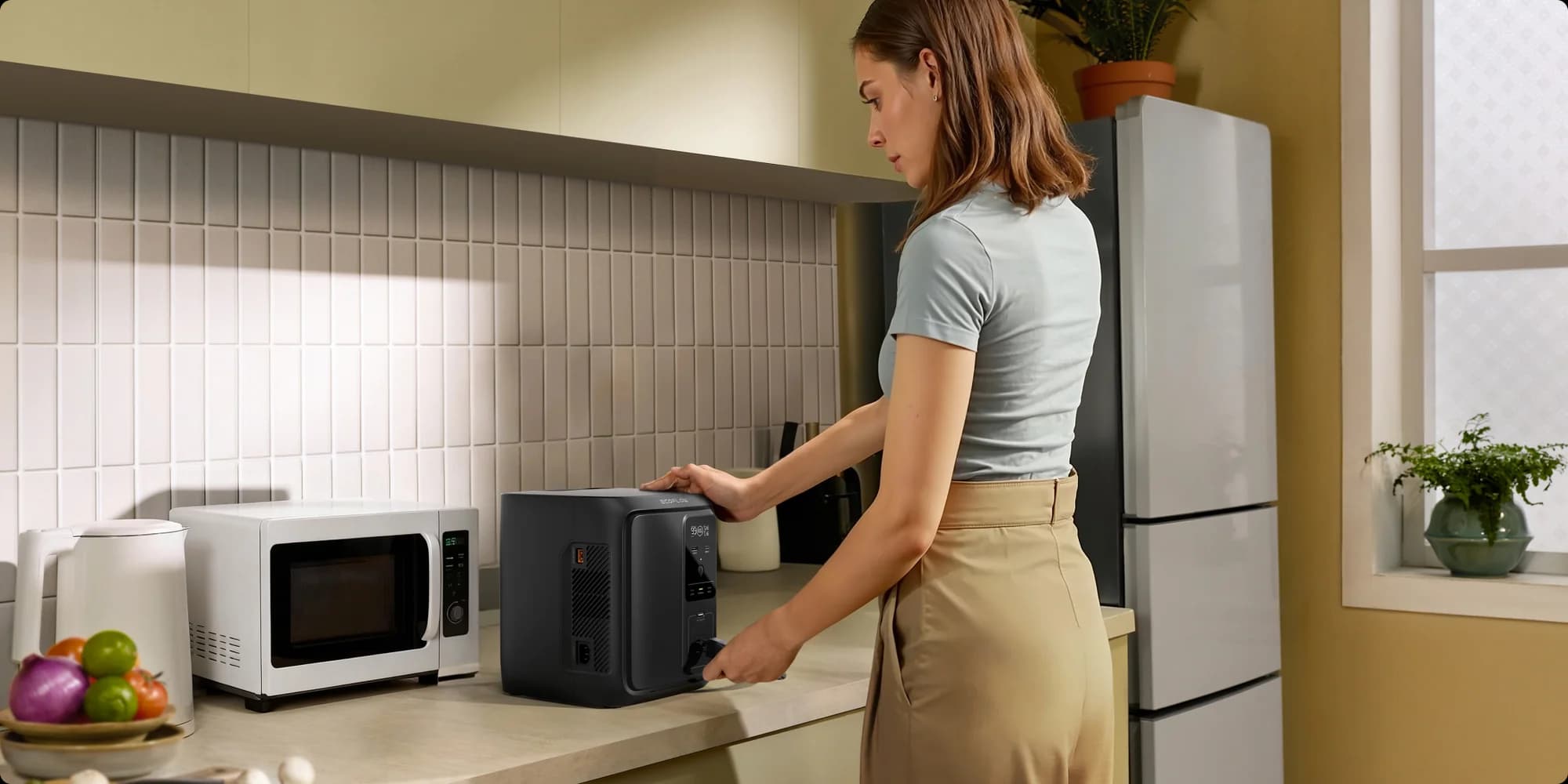 پاور استیشن 500 وات اکوفلو EcoFlow DELTA 3 1000 Air | برق اضطراری بی‌صدا، UPS هوشمند و ژنراتور خورشیدی قابل حمل — تصویر ۷