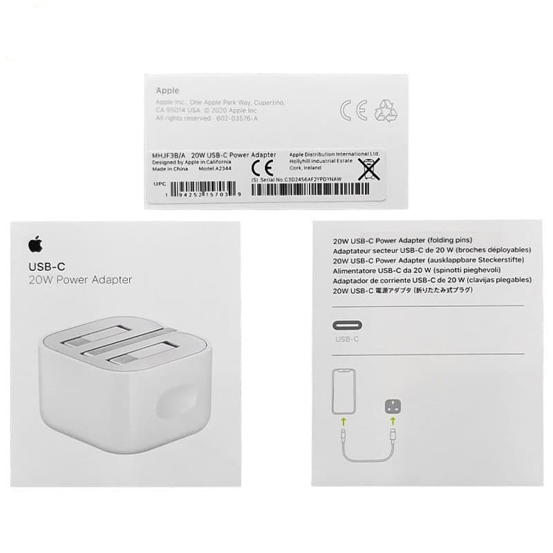 شارژر آیفون IPHONE Dou اورجینال ۱۰۰٪ فست شارژر 20 واتی