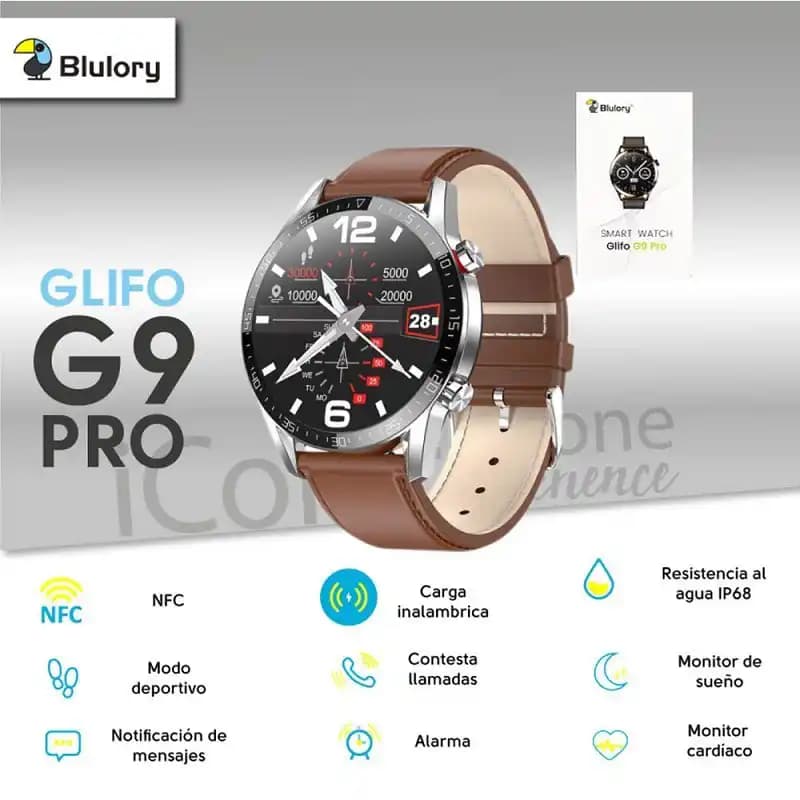 ساعت هوشمند Blulory Glifo G9 Pro — تصویر ۶