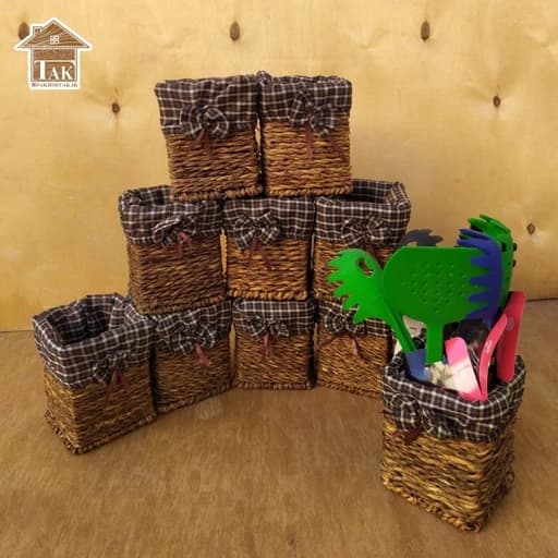 جا قاشقی ایستاده حصیری مربع — تصویر ۲