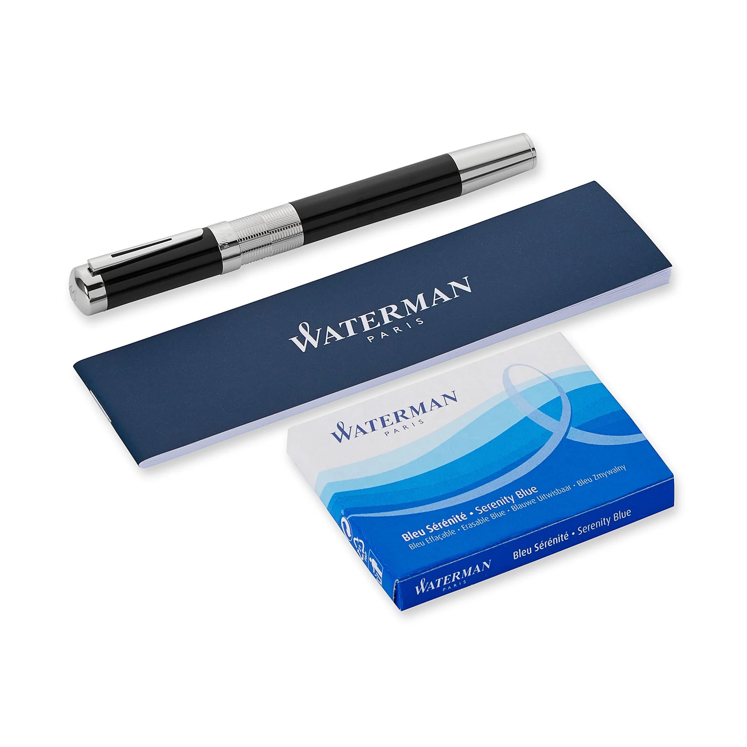 خودنویس واترمن مدل الگانس | Waterman Elegance Black Silver Trim Fountain Pen — تصویر ۲