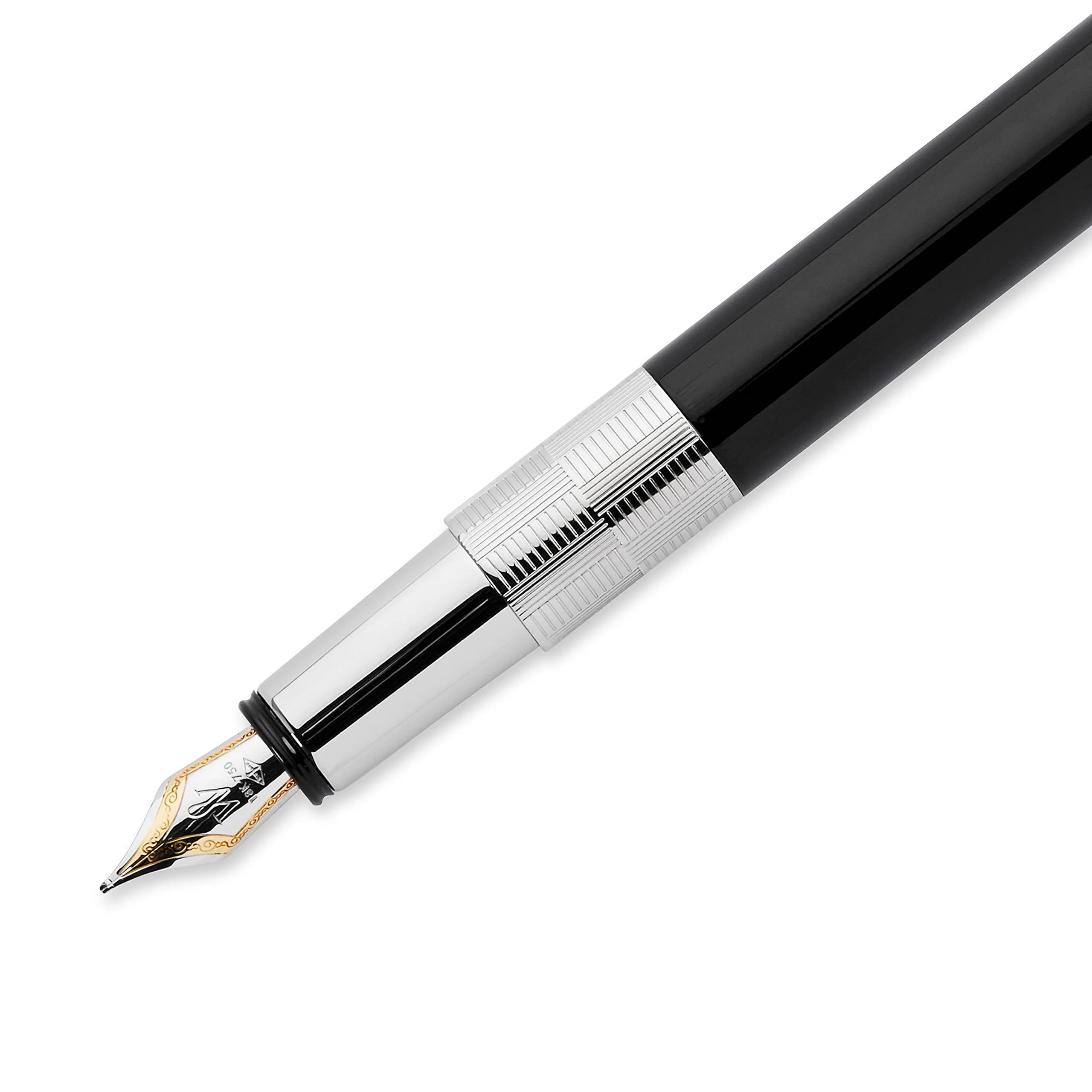 خودنویس واترمن مدل الگانس | Waterman Elegance Black Silver Trim Fountain Pen — تصویر ۳