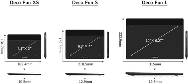 قلم نوری XP-Pen Deco Fun XS CT430 — تصویر ۴