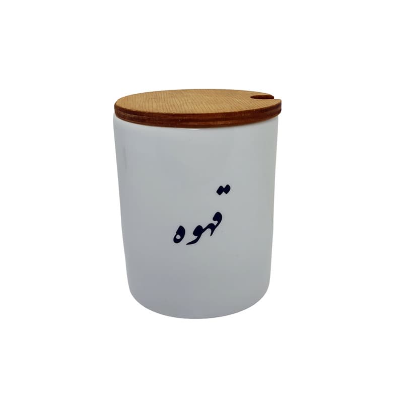 بانکه سرامیکی مدل تکست طرح قهوه