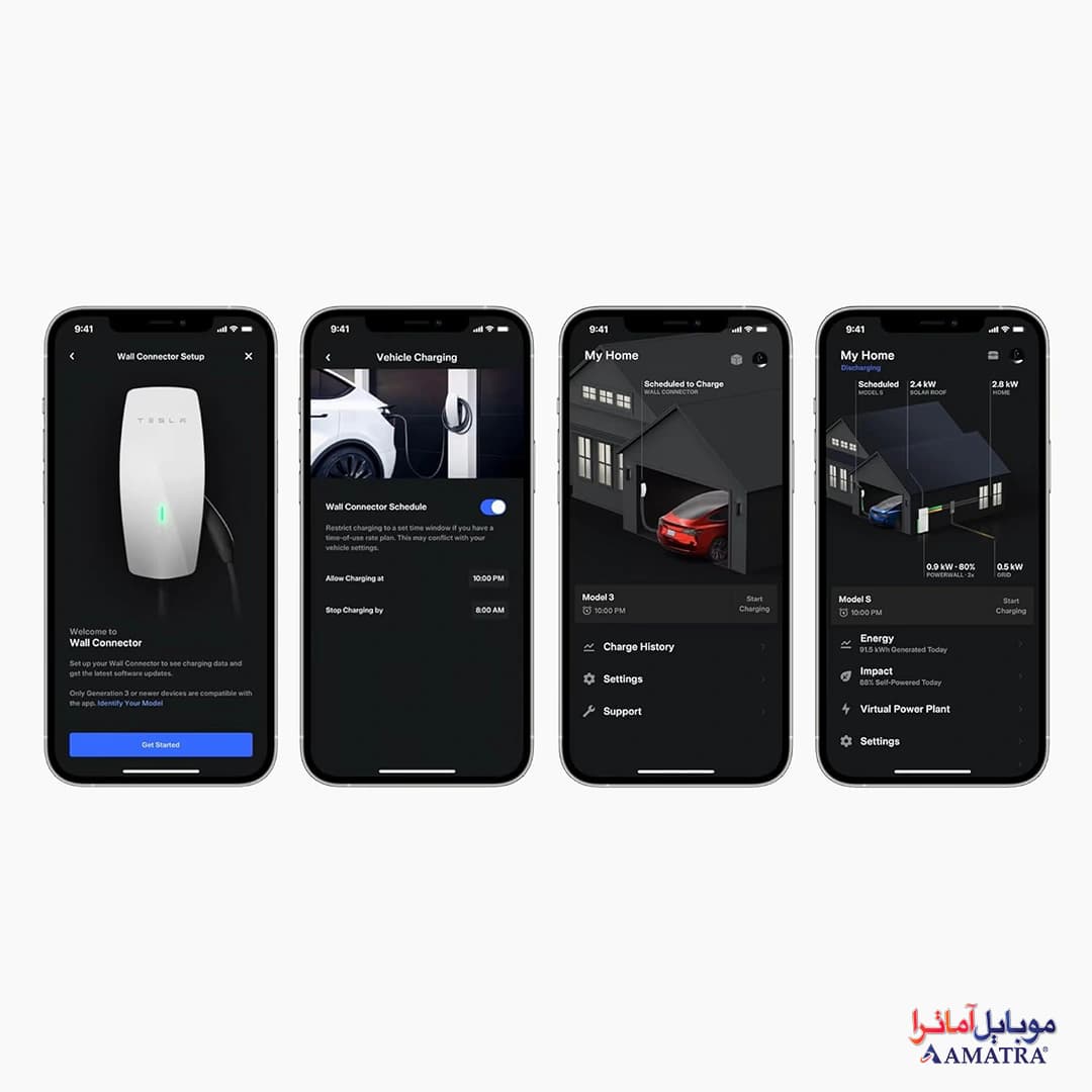 شارژر خودرو برقی دیواری وال کانکتور تسلا مدل Wall Connector — تصویر ۶