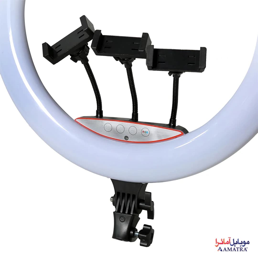 رینگ لایت ۲۲ اینچ آرجیبی مدل LJJ-56 RGB — تصویر ۳