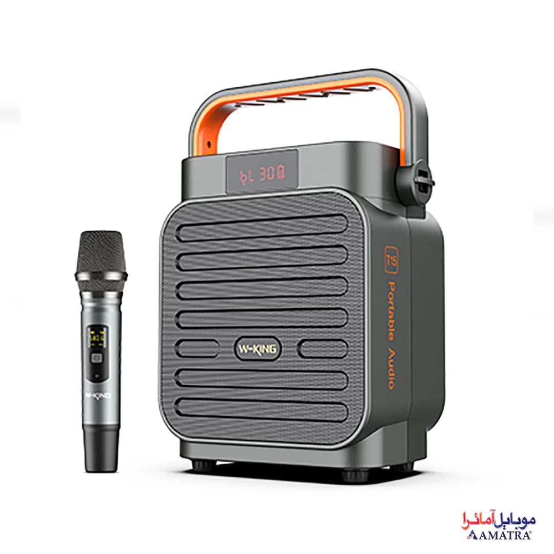 اسپیکر بلوتوثی 25 وات دبلیو کینگ به همراه میکروفون مدل W-King T15
