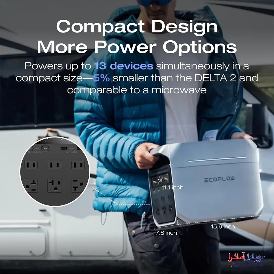 پاور استیشن هوشمند اکوفلو مدل EcoFlow DELTA 3 Plus — تصویر ۴