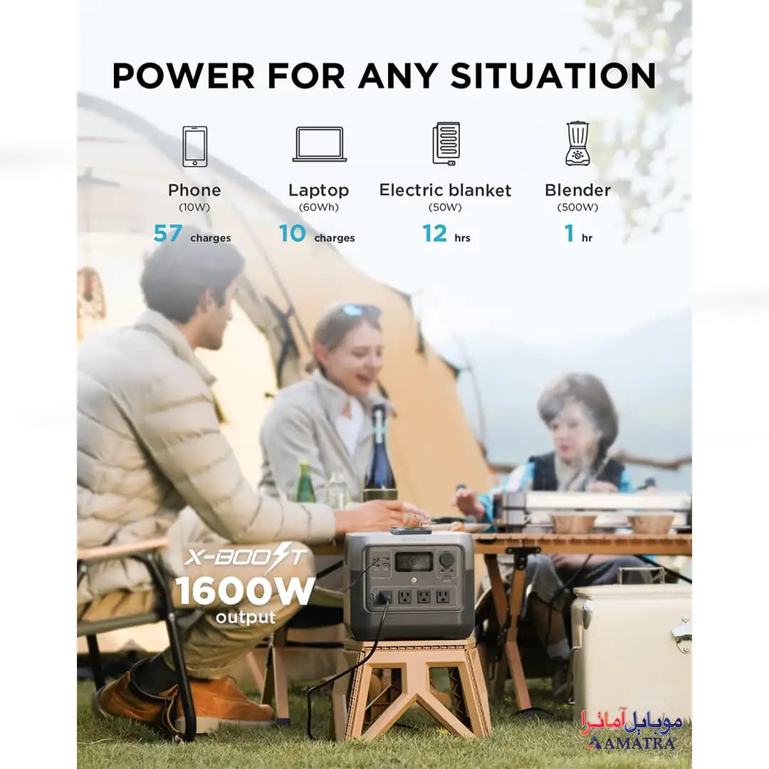 پاور استیشن هوشمند 800W اکوفلو مدل EcoFlow RIVER 2 Pro — تصویر ۴