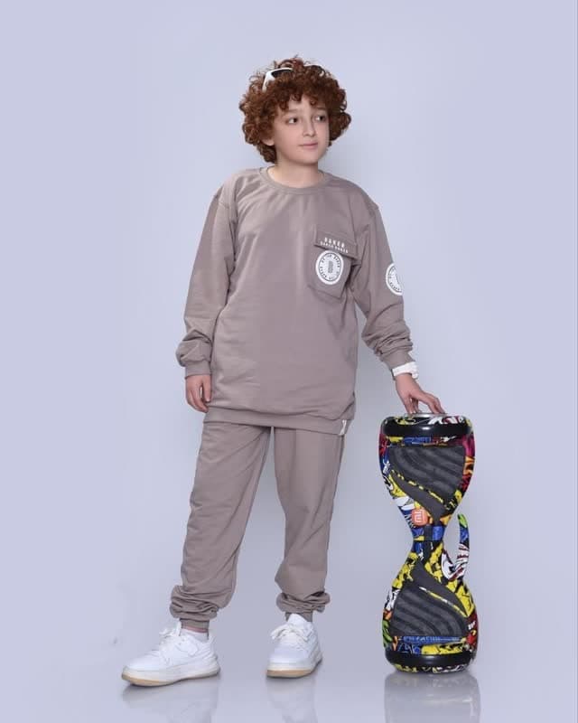 بلوز شلوار پسرانه راحتی تک جیب — تصویر ۲