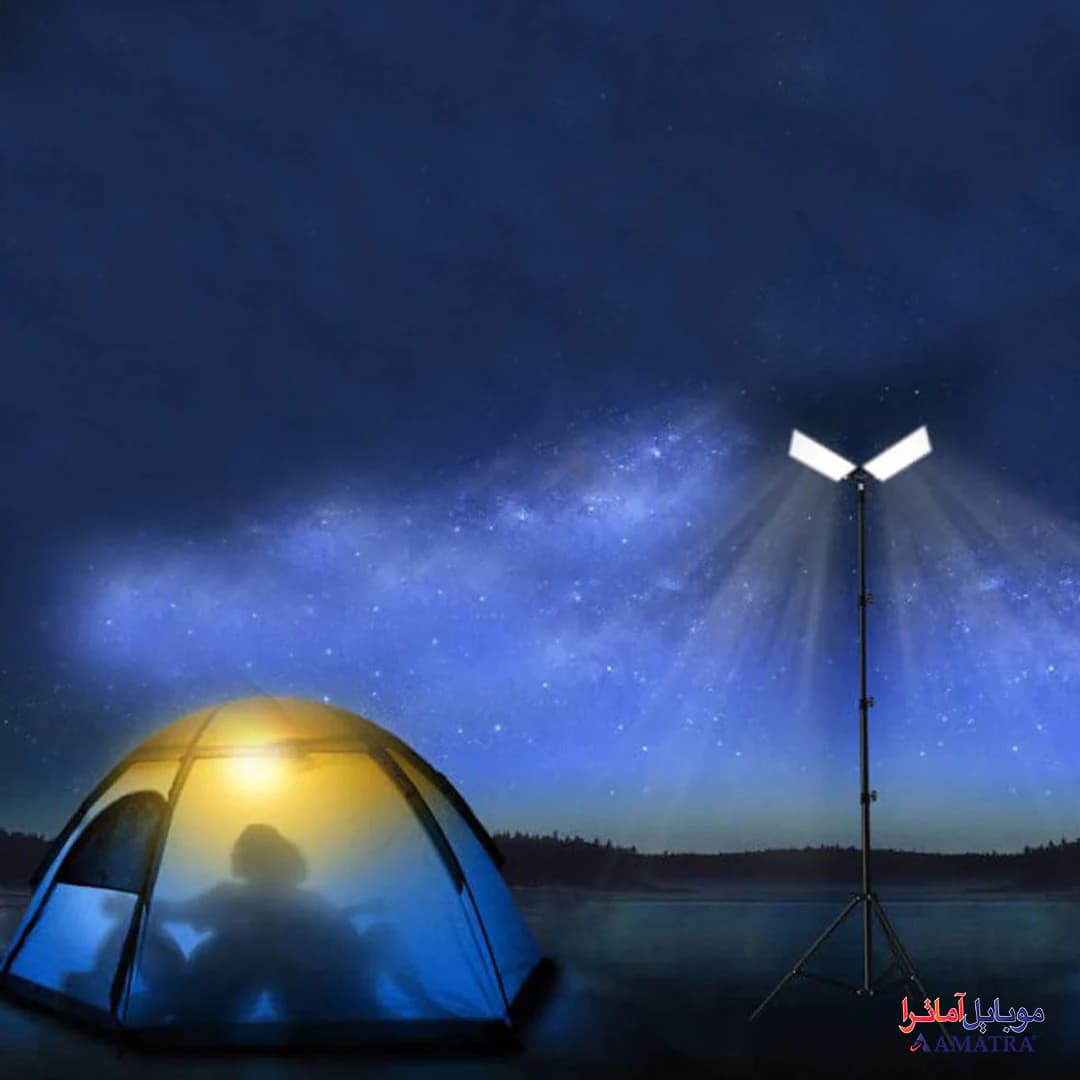 چراغ کمپینگ 2 پر کانپکس مدل FR-28 COB RF با سه پایه — تصویر ۶