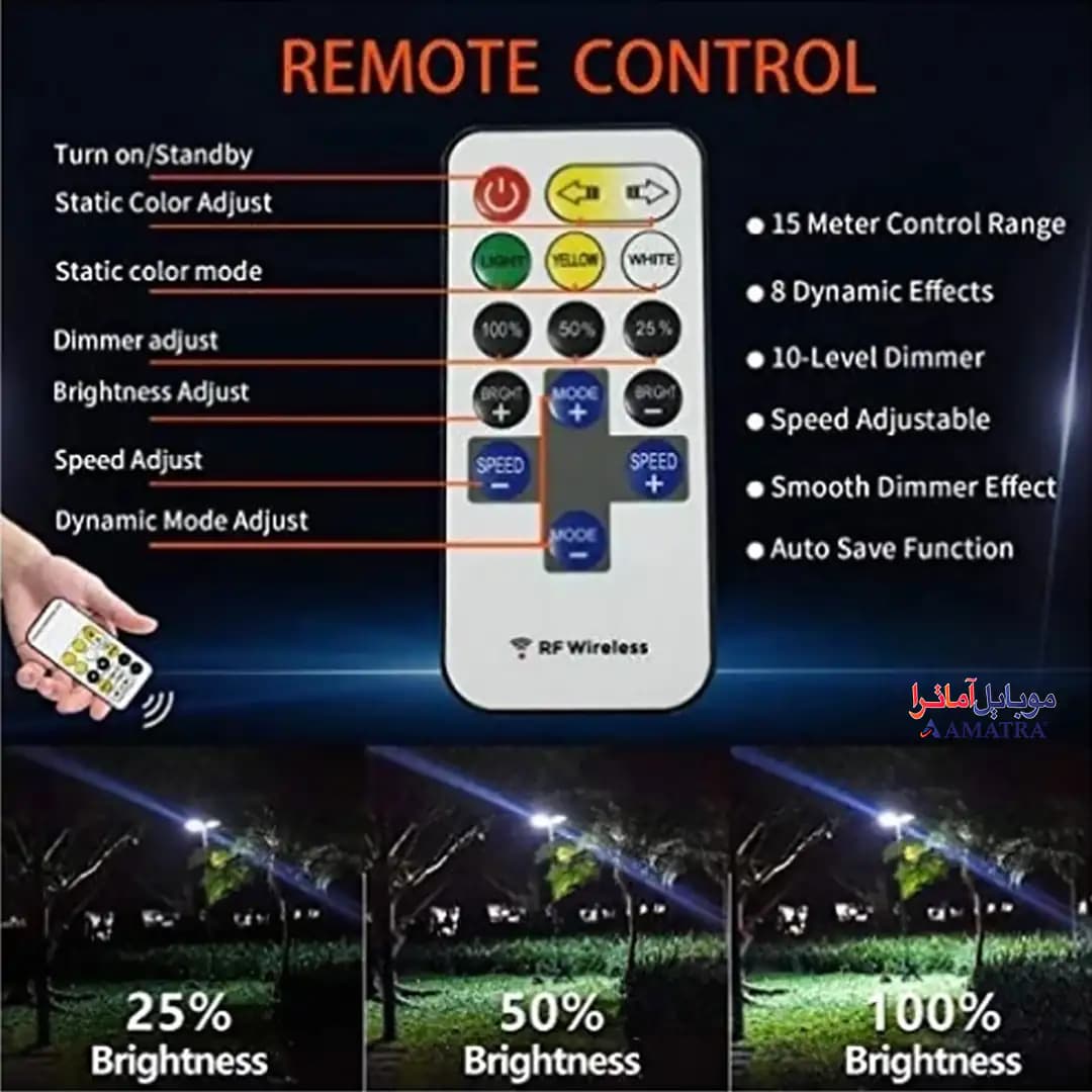 چراغ کمپینگ کانپکس مدل FR-21 COB RF با سه پایه — تصویر ۳