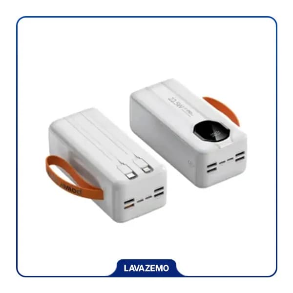 پاوربانک 50000 میلی آمپر فست شارژ با کابل داخلی مدل Virex PB-50 — تصویر ۸