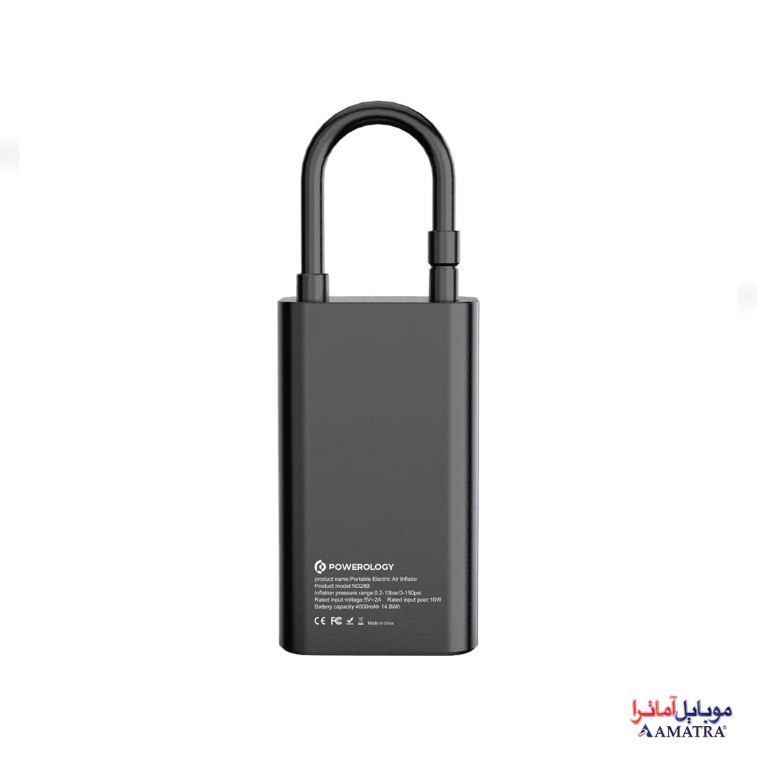 پمپ باد و پاوربانک قابل حمل پاورولوژی مدل PPBCHA55 — تصویر ۳