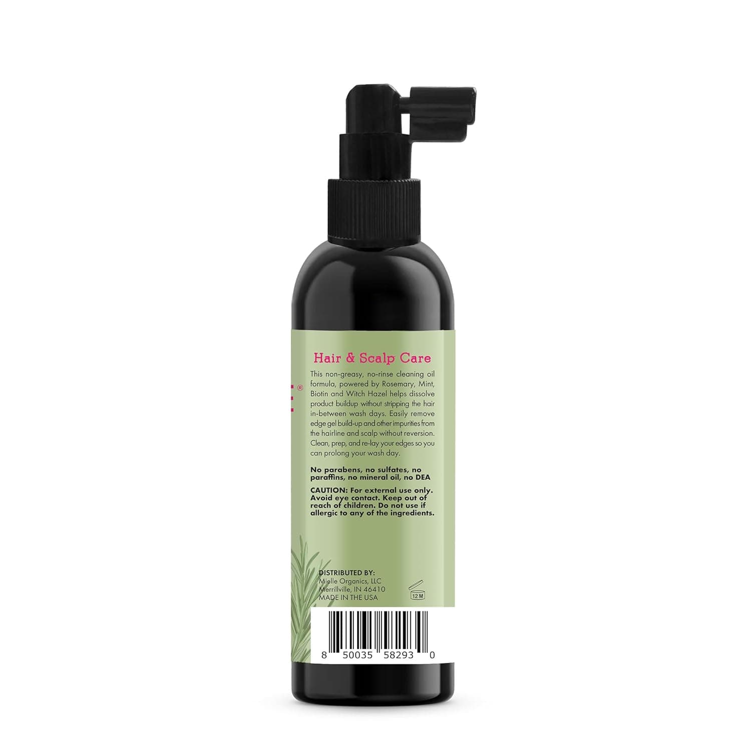 روغن پاک کننده و ریفرش کننده کف سر و شقیقه رزماری و بیوتین میله Mielle — تصویر ۷