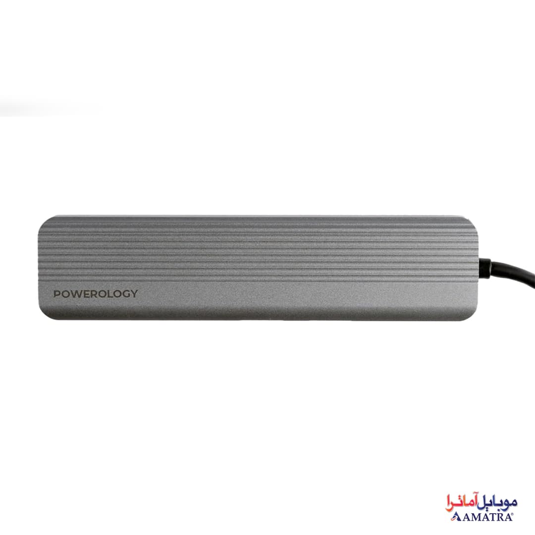 هاب 6 پورت USB-C پاورولوژی مدل P61HBCGY — تصویر ۳
