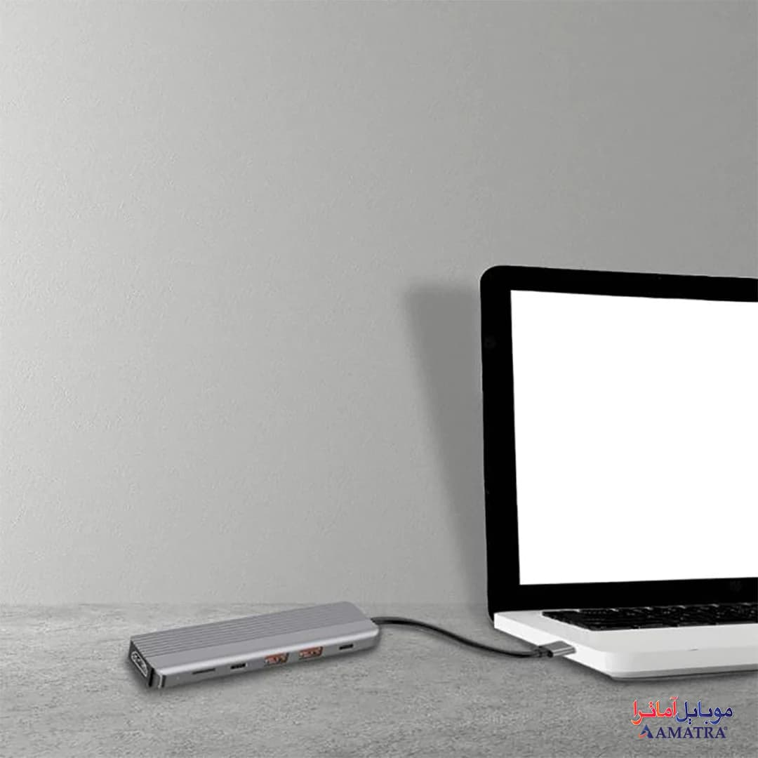 هاب 6 پورت USB-C پاورولوژی مدل P61HBCGY — تصویر ۷