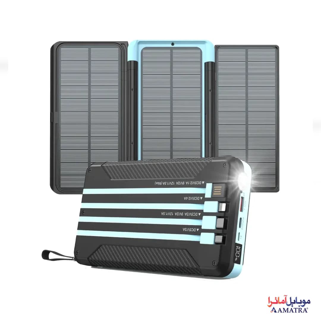 پاوربانک خورشیدی 16000mAh پاورولوژی مدل PPBCHA70