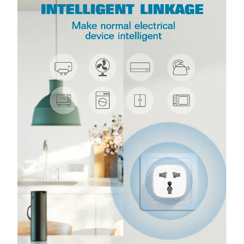 تبدیل برق 3 به 2 هوشمند الدینیو مدل SCW1050 | کنترل از راه دور و WiFi — تصویر ۳