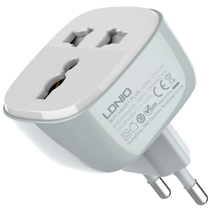 تبدیل برق 3 به 2 هوشمند الدینیو مدل SCW1050 | کنترل از راه دور و WiFi — تصویر ۲
