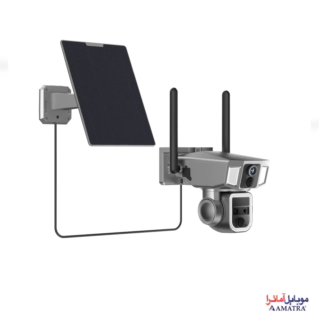 دوربین مداربسته سیم کارت خور 4G دو لنز 360 درجه پاورولوژی مدل PPBCHA69 — تصویر ۲