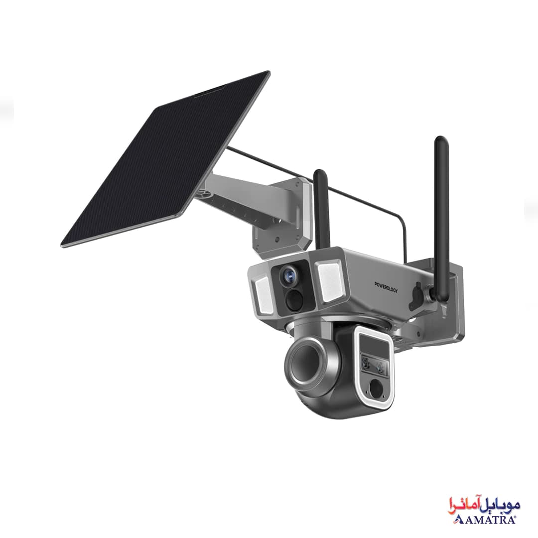 دوربین مداربسته سیم کارت خور 4G دو لنز 360 درجه پاورولوژی مدل PPBCHA69 — تصویر ۳