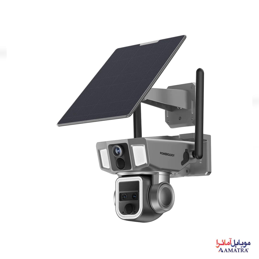 دوربین مداربسته سیم کارت خور 4G دو لنز 360 درجه پاورولوژی مدل PPBCHA69