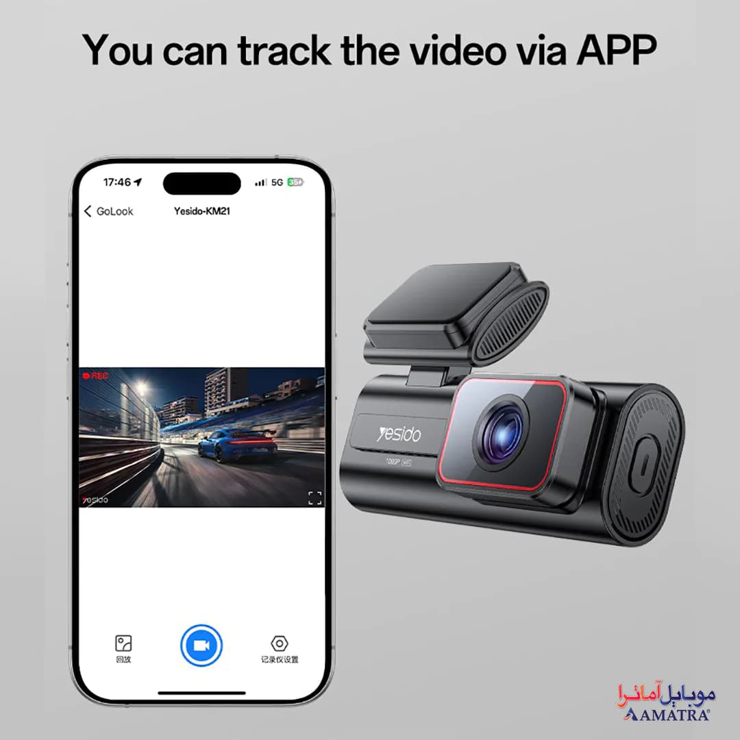 دوربین ثبت وقایع خودرو یسیدو مدل YESIDO KM21 — تصویر ۸