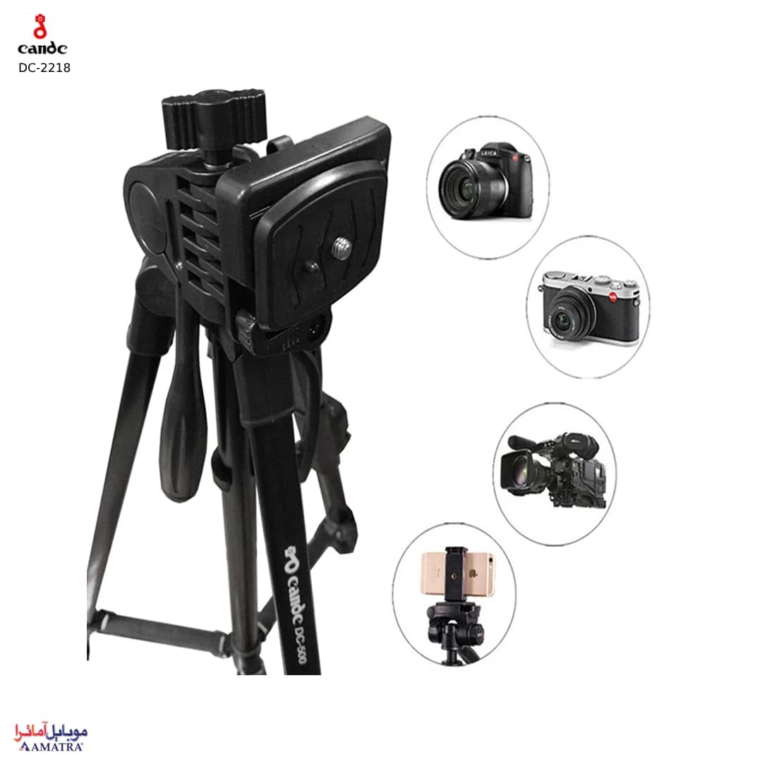 سه پایه دوربین عکاسی و فیلمبرداری حرفه‌ایی مدل Candc DC-2218 — تصویر ۴