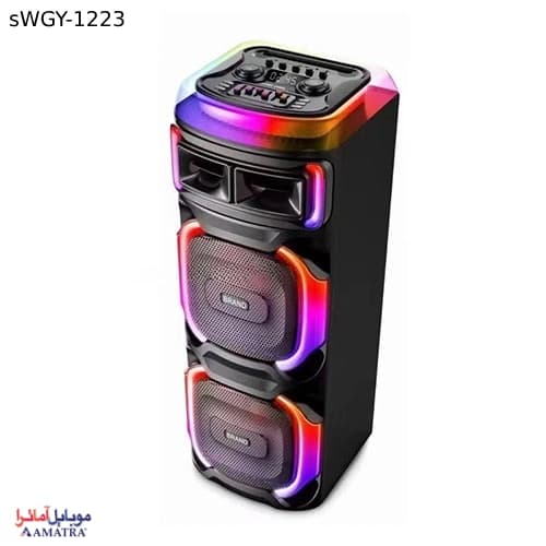 اسپیکر بلوتوثی مدل WGY-1223 BT همراه با ریموت — تصویر ۳
