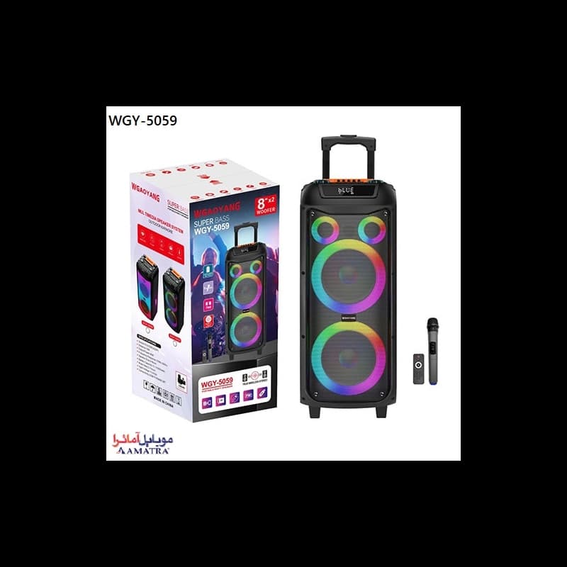 پارتی باکس و اسپیکر بلوتوثی سوپر باس WGAOYANG مدل WGY-5059