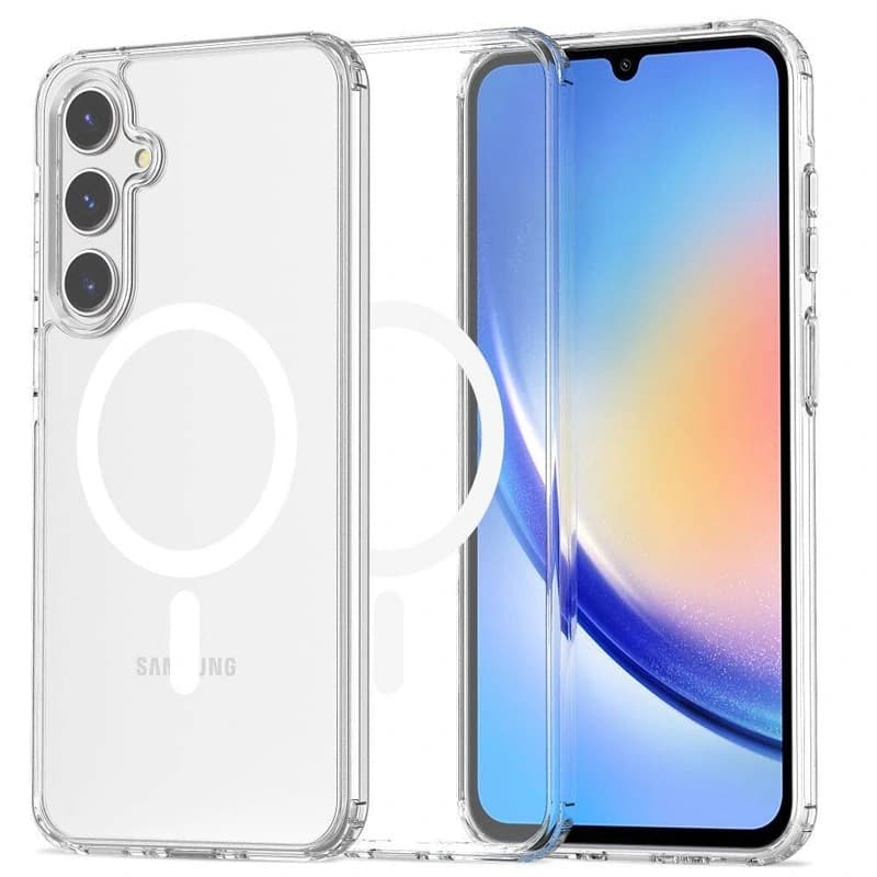 قاب کریستالی شفاف سامسونگ A15 مدل Clear Case MagSafe — تصویر ۲