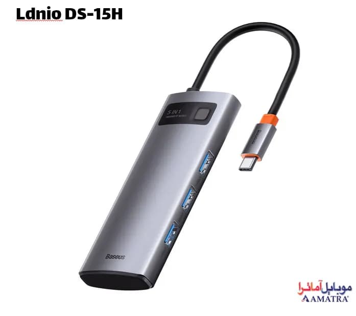 هاپ ۵ پورت تایپ سی الدینیو مدل Ldnio DS-15H — تصویر ۴