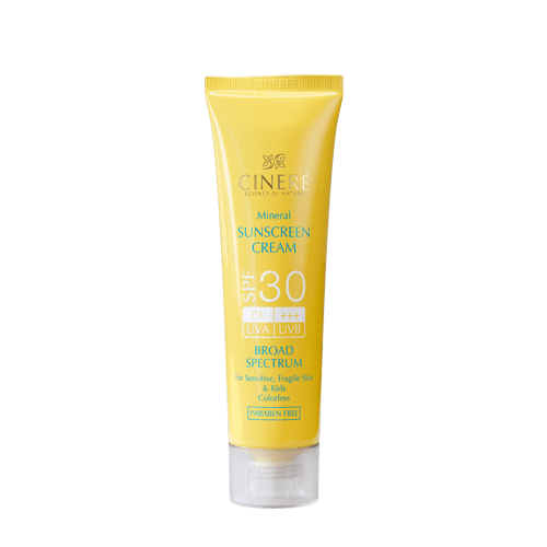 ضدآفتاب فیزیکال سینره SPF 30 بدون رنگ 50 میل — تصویر ۲