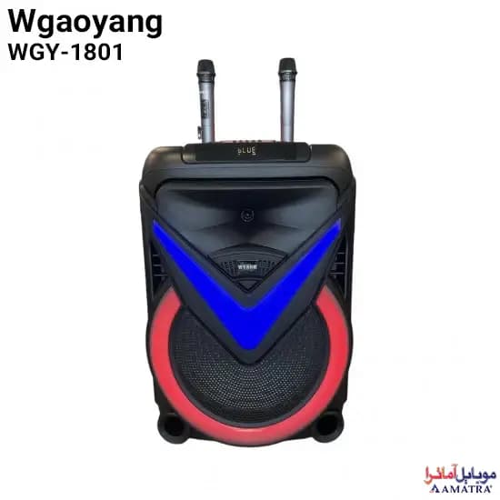 اسپیکر بلوتوثی قابل حمل سوپر باس مدل WGY-1801 — تصویر ۵