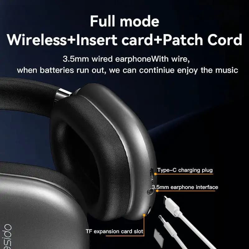 هدفون بلوتوثی یسیدو مدل EP05 WIRELESS HEADSET — تصویر ۳