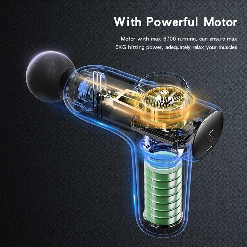 ماساژور شارژی تفنگی یسیدو مدل Yesido Massage Gun MG01 — تصویر ۲