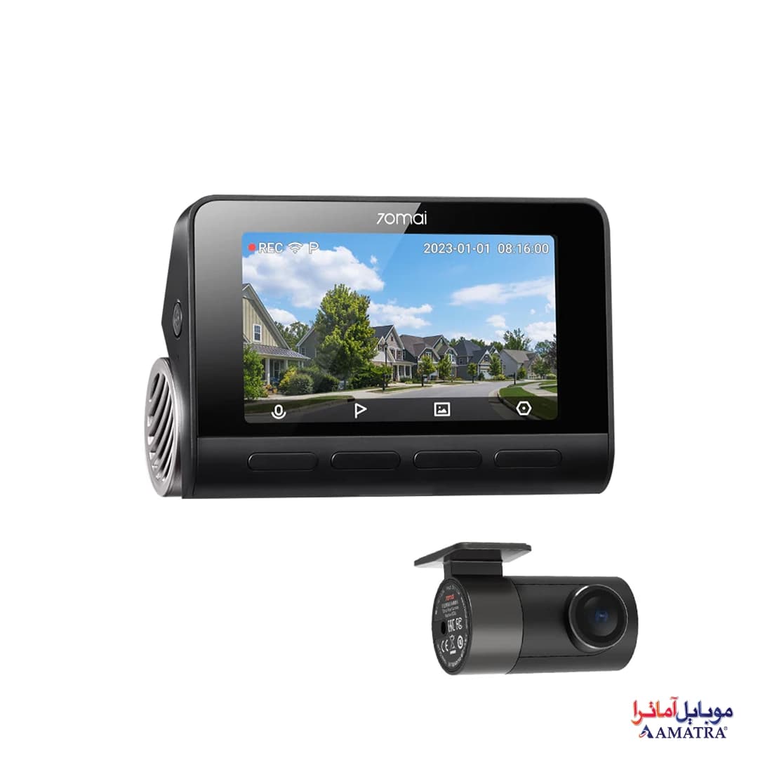دوربین ثبت وقایع و فیلم برداری خودرو شیائومی مدل Xiaomi 70mai 4K A800S Dash Cam Set با دوربین عقب — تصویر ۲